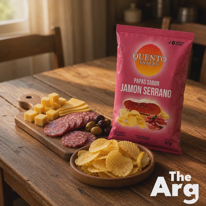 Quento Serrano Ham Flavored Potato Chips 90g | Argentine Snack