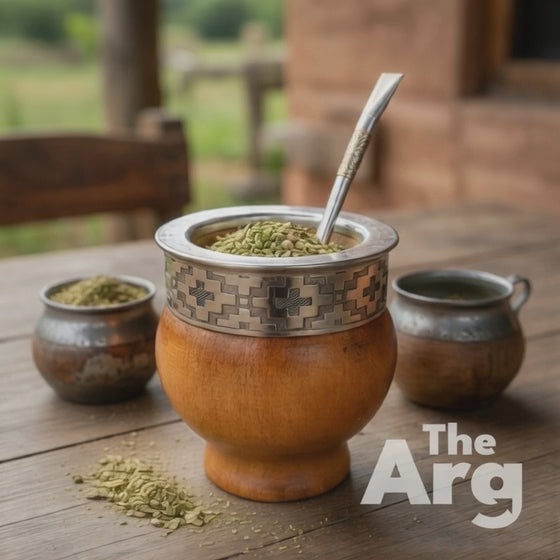 マテ壺 MATE CUP ARGENTINE MADE PREMIUM Wooden Imperial Mate Cup Inspired by the Pampa Traditional