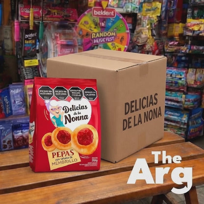 Delicias de la Nonna Pepas Cookies with Quince Filling 180g (Box of 24)