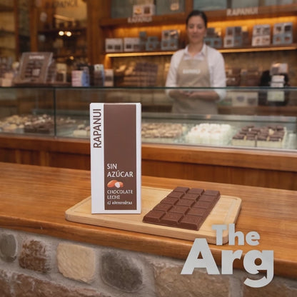 Rapanui Sugar Free Dark Chocolate with Almonds 80g