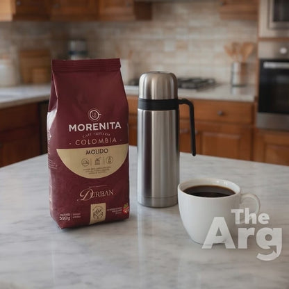 La Morenita Ground Coffee Premium Roasted Colombian Coffee | 500g / 1.1lb