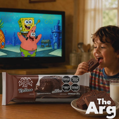 Águila Chocolate-Filled Pound Cake 250g | Argentine Chocolate Snack Cake