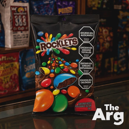 Rocklets Chocolate Covered Peanuts with Colorful Candy Sprinkles 150g