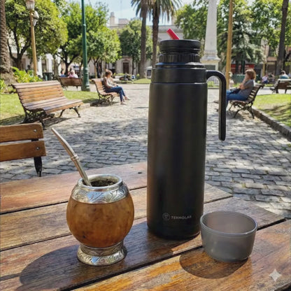 Termolar R-evolution 1L Stainless Steel Thermo Bottle - Black