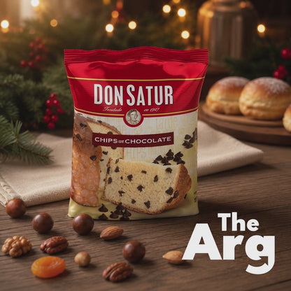 Don Satur Classic Panettone with Chocolate Chips | Spanish Style Cake 400 g / 14.11 oz
