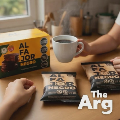 Felices Las Vacas Vegan Alfajor Bitter Chocolate & Dulce de Leche (Pack of 12 Units)