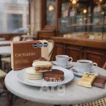 Cachafaz Black & White Chocolate Alfajores – Mixed Box of 12 | 720 g