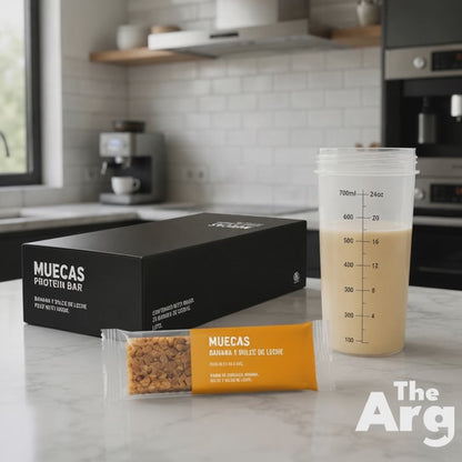Muecas Banana and Caramel Cereal Bars Box of 16 Units – 720g / 1.58 lb