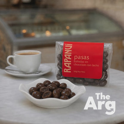 RapaNui Raisins Dipped in Milk Chocolate 100g | Argentine Chocolate Treat