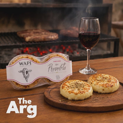 Wapi Mini Chimichurri Provoleta Cheese 120g / 4.23 oz | Argentine Grilling Cheese