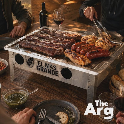 Stainless Steel Mini Hot Tray River Plate Edition | Argentine Grill Serving Plate