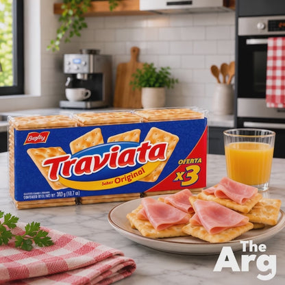 Traviata Classic Water Biscuits 300g / 10.6oz | Argentine Crackers