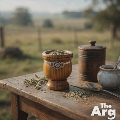 Palo Santo Mate Cup with Aluminum Pendant | Traditional Argentine Mate