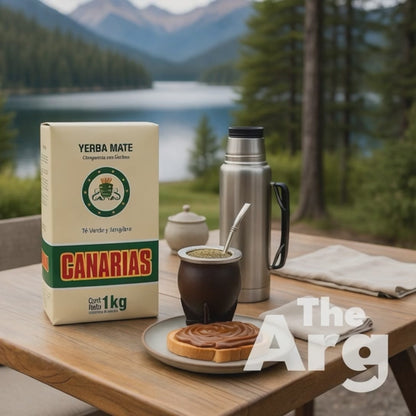 Canarias Yerba Mate with Green Tea and Ginger | Flavored Argentine Mate (1kg)