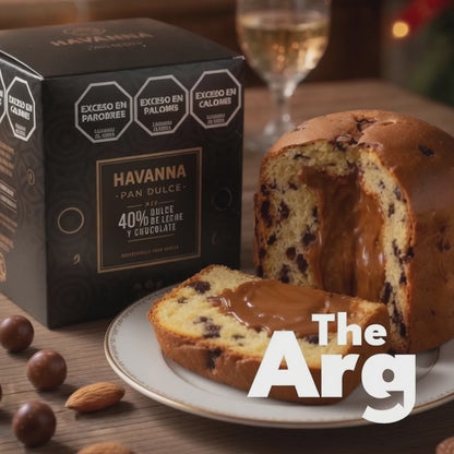 Havanna Chocolate Chips Panettone with Dulce de Leche Filling 600g