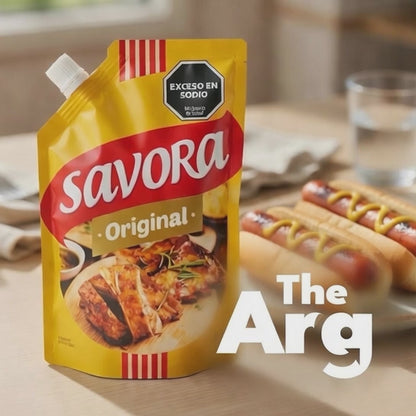 Savora Classic Yellow Mustard 250g | Argentine Mustard Sauce