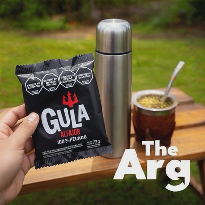 GULA Dark Chocolate Alfajor with Dulce de Leche 72g / 0.16 lb – Argentine Cookie