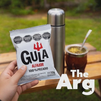 GULA White Chocolate Alfajor with Dulce de Leche 72g | Authentic Argentine Cookie