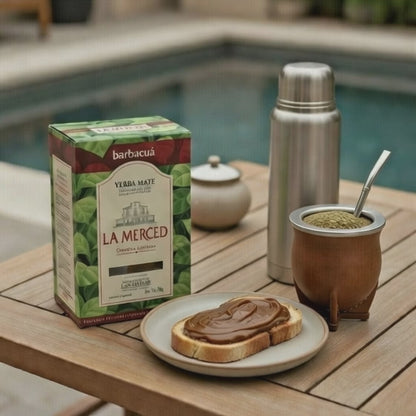 La Merced Barbacuá Yerba Mate 6 Pack (3kg Total) – Premium Smoked Argentine Mate Tea with Stems