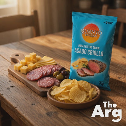 Quento Potato Chips Asado BBQ Flavor 90g / 3.17 oz
