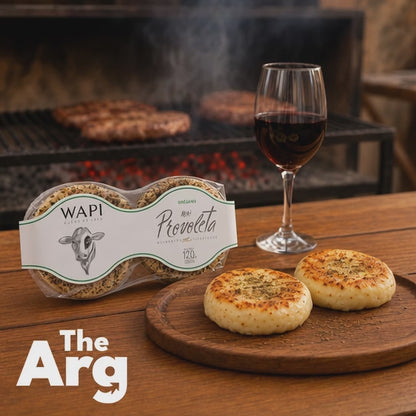 Wapi Mini Provoleta Cheese with Oregano 120g | Argentine Provolone-Style Cheese