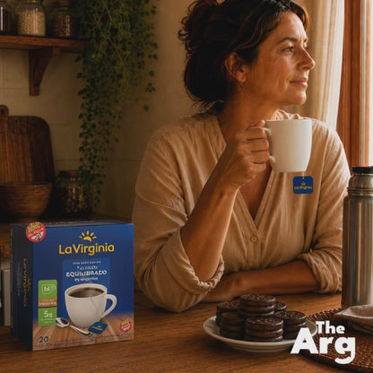 La Virginia Balanced Roasted Coffee Tea Bags Gluten-Free 20 Units