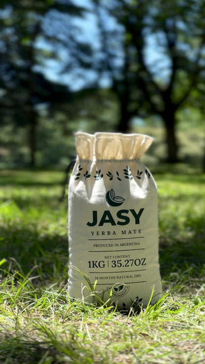 JASY Agroecological Yerba Mate Tea 24-Month Aged Unsmoked | Premium Argentine Yerba Mate with Stems