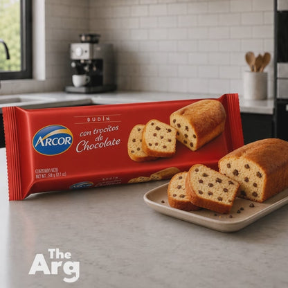 Arcor Sweet Pound Cake with Chocolate Chips (Budín con Trocitos de Chocolate) 215g / 7.6oz