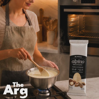 Alpino White Chocolate Coating Tablet for Molding 500g / 1.10lb
