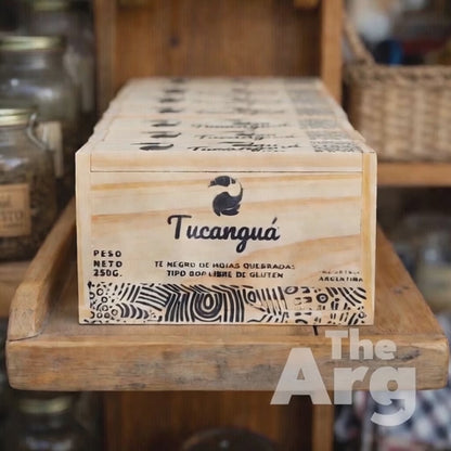 Tucanguá Premium Loose Leaf Black Tea – 250 g in Artisan Wooden Box