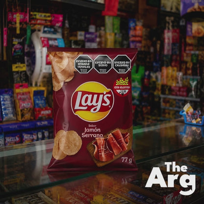 Lay's Serrano Ham Potato Chips 77g | Argentine Savory Snack