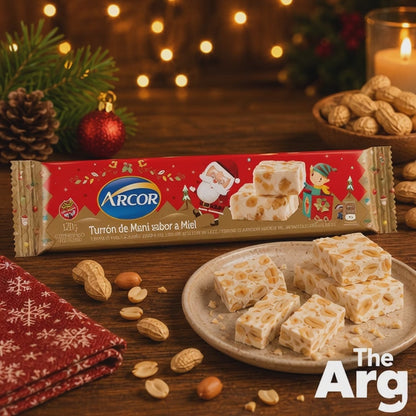 Arcor Turrón de Maní Honey Peanut Torrone Classic Nougat 120g