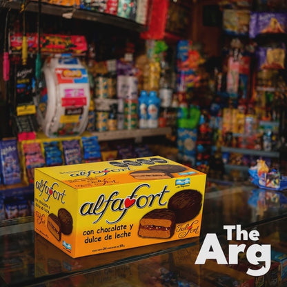 Alfafort Bocadito Box of 24 Units | Argentine Chocolate Snack Bites