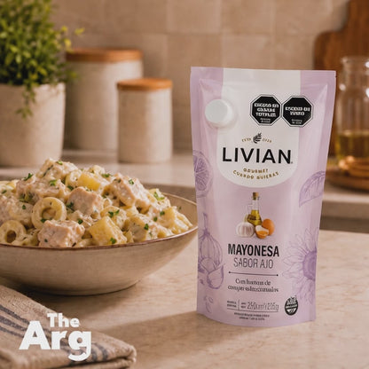 Livian Garlic Mayonnaise 235ml / 7.9 fl oz | Argentine Style Garlic Mayo