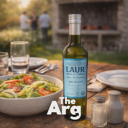 Laur Organic Extra Virgin Olive Oil 500ml (16.9 fl oz) – Cruz de Piedra Blend | Premium Argentine EVOO from Mendoza