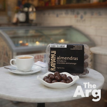 RapaNui Semisweet Chocolate Dipped Almonds 100g / 3.5 oz | Premium Chocolate Snack