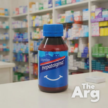 Hepatalgina Natural Digestive Drops After Meals | Herbal Formula with Artichoke Boldo and Menthol 120ml