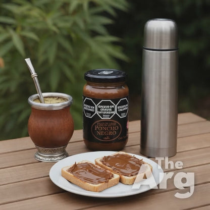 Poncho Negro Dulce de Leche 450g Glass Jar | Authentic Argentine Milk Caramel