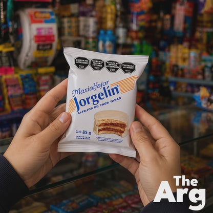 Jorgelín Triple White Alfajor with Dulce de Leche 85g / 2.9oz