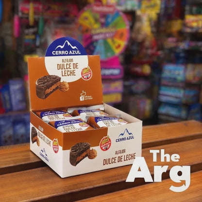 Cerro Azul Gluten-Free Chocolate Alfajor with Light Dulce de Leche | Box of 12 (860g)