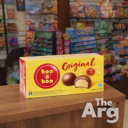 Bon O Bon Chocolate Bonbons with Peanut Cream & Wafer – 270 g Box (18 Units)