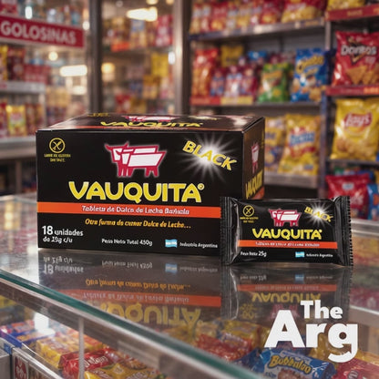 Vauquita Black Dulce de Leche Chocolate 25g x 18