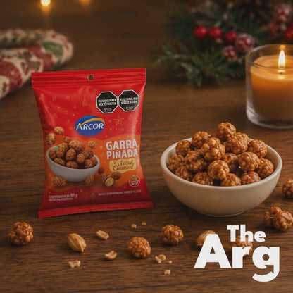 Arcor Salted Caramel Peanut Garrapiñada Crunchy Sweet Snack 80g