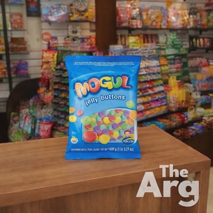 Arcor Mogul Classic Jelly Buttons Gummies | Large Bag 1 kg / 2.2 lb