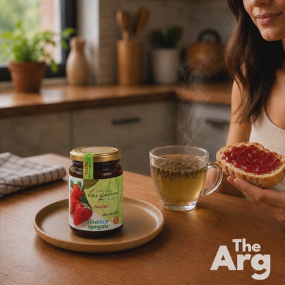 Las Quinas Strawberry Marmalade Jam No Sugar Added Gluten Free 420 g | Argentine Fruit Spread