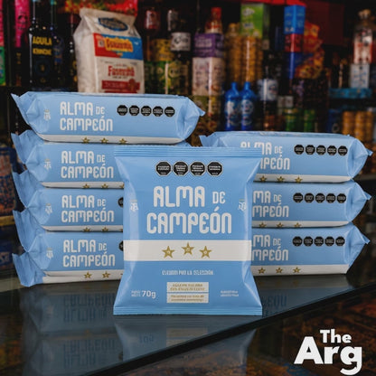 Alma de Campeón Dark Chocolate Alfajores Box 12 Units | Argentine Chocolate Cookies