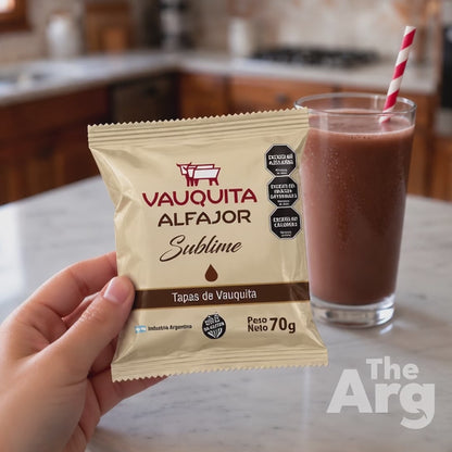 Vauquita Sublime Alfajor Dulce de Leche Chocolate 70g