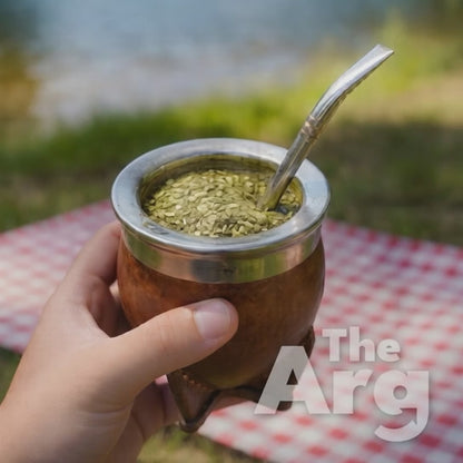 Premium Pumpkin Mate Gourd Camionero Brown | Traditional Argentine Mate Cup
