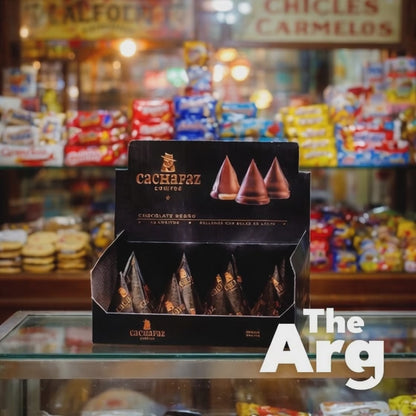 Cachafaz Dulce de Leche Chocolate Conitos (12 Units, 456g) | Argentine Filled Cone Cookies
