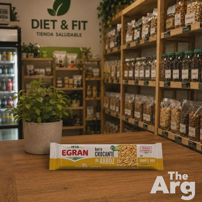 Egran Crispy Puffed Bar with Peanuts, Rice and Honey 60g